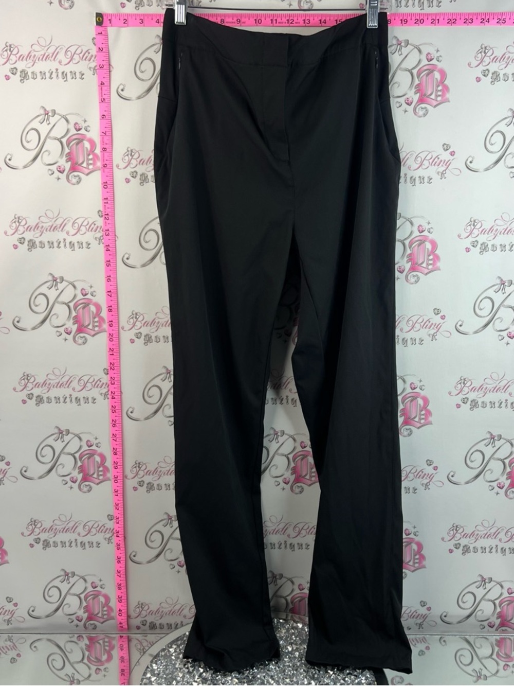 Lole pants comfy trousers with Zip Pockets Black